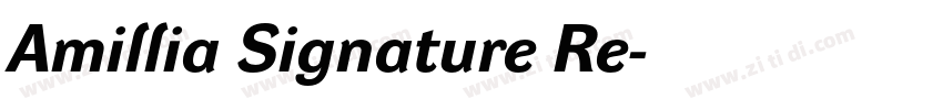 Amillia Signature Re字体转换